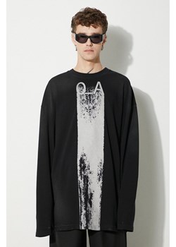 A-COLD-WALL* longsleeve bawełniany Plaster LS T-shirt kolor czarny z nadrukiem ACWMTS094-BLACK ze sklepu PRM w kategorii T-shirty męskie - zdjęcie 174160808