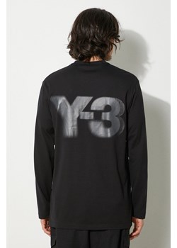 Y-3 longsleeve bawełniany Logo Longsleeve kolor czarny z nadrukiem JE9280 ze sklepu PRM w kategorii T-shirty męskie - zdjęcie 174160886