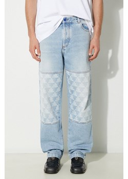 Marcelo Burlon jeansy Laser Cross Dnm Straight Pant męskie CMYA030F24DEN0034034 ze sklepu PRM w kategorii Jeansy męskie - zdjęcie 174161118