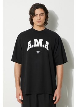 Marcelo Burlon t-shirt bawełniany Ama Over Tee męski kolor czarny z nadrukiem CMAA054F24JER00B1001 ze sklepu PRM w kategorii T-shirty męskie - zdjęcie 174161148