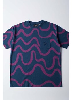 by Parra t-shirt bawełniany Sound Waved męski kolor granatowy wzorzysty 51311 ze sklepu PRM w kategorii T-shirty męskie - zdjęcie 174161296