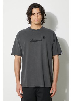 AAPE t-shirt bawełniany Tee męski kolor szary z aplikacją AAPTEM1416XXM ze sklepu PRM w kategorii T-shirty męskie - zdjęcie 174161306