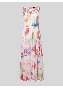 Długa sukienka z okrągłym dekoltem ze sklepu Peek&Cloppenburg  w kategorii Sukienki - zdjęcie 174161375