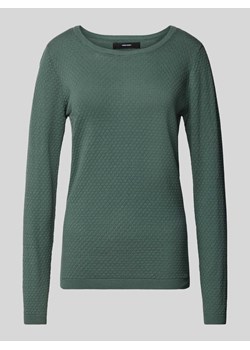 Sweter z dzianiny o kroju regular fit z okrągłym dekoltem ‘CARE STRUCTURE’ ze sklepu Peek&Cloppenburg  w kategorii Swetry damskie - zdjęcie 174161616