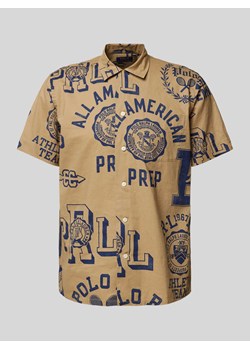 Koszula casualowa o kroju classic fit z rękawem o dł. 1/2 model ‘RUSTIC’ ze sklepu Peek&Cloppenburg  w kategorii Koszule męskie - zdjęcie 174161678