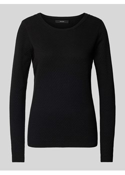 Sweter z dzianiny o kroju regular fit z okrągłym dekoltem ‘CARE STRUCTURE’ ze sklepu Peek&Cloppenburg  w kategorii Swetry damskie - zdjęcie 174161787