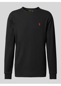 Bluzka z długim rękawem i wyhaftowanym logo ze sklepu Peek&Cloppenburg  w kategorii T-shirty męskie - zdjęcie 174161877