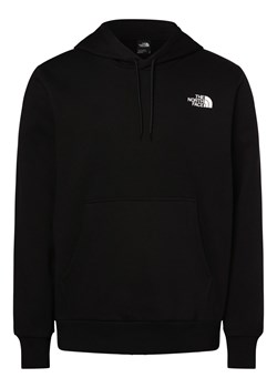 The North Face Męski sweter z kapturem Mężczyźni Bawełna czarny jednolity ze sklepu vangraaf w kategorii Bluzy męskie - zdjęcie 174162929