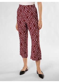 s.Oliver BLACK LABEL Spodnie Kobiety wiskoza bordowy wzorzysty ze sklepu vangraaf w kategorii Spodnie damskie - zdjęcie 174162967