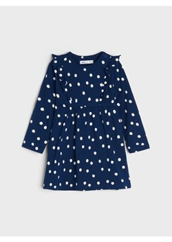 Sinsay - Sukienka z falbanami - granatowy ze sklepu Sinsay w kategorii Sukienki niemowlęce - zdjęcie 174165479
