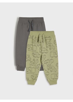Sinsay - Spodnie 2 pack - zielony ze sklepu Sinsay w kategorii Odzież dla niemowląt - zdjęcie 174165719