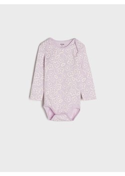 Sinsay - Body z nadrukiem - fioletowy ze sklepu Sinsay w kategorii Odzież dla niemowląt - zdjęcie 174165747