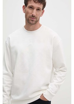 Joop! bluza bawełniana męska kolor beżowy z nadrukiem 30042874 ze sklepu ANSWEAR.com w kategorii Bluzy męskie - zdjęcie 174166019
