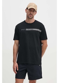 Paul&amp;Shark t-shirt bawełniany męski kolor czarny z nadrukiem 14311652 ze sklepu ANSWEAR.com w kategorii T-shirty męskie - zdjęcie 174166475