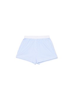 Cropp - Bawełniane szorty w paski - błękitny ze sklepu Cropp w kategorii Majtki damskie - zdjęcie 174167265