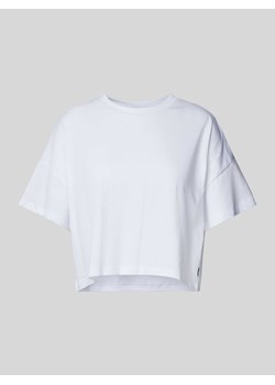 T-shirt krótki z detalem z logo model ‘ALENA’ ze sklepu Peek&Cloppenburg  w kategorii Bluzki damskie - zdjęcie 174167725