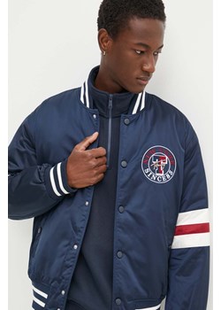 Tommy Jeans kurtka bomber męski kolor granatowy  DM0DM18897 ze sklepu ANSWEAR.com w kategorii Kurtki męskie - zdjęcie 174170129