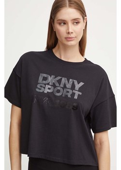 Dkny t-shirt bawełniany damski kolor czarny DP4T9972 ze sklepu ANSWEAR.com w kategorii Bluzki damskie - zdjęcie 174170476