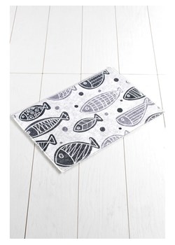 Colorful Cotton Dywanik łazienkowy &quot;Fish&quot; w kolorze szaro-białym ze sklepu Limango Polska w kategorii Akcesoria łazienkowe - zdjęcie 174171379