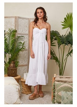 Lin Passion Lniana sukienka w kolorze białym ze sklepu Limango Polska w kategorii Sukienki - zdjęcie 174172926