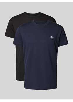 T-shirt z nadrukiem z logo w zestawie 2 szt. ze sklepu Peek&Cloppenburg  w kategorii T-shirty męskie - zdjęcie 174174217