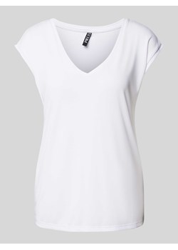 T-shirt z dekoltem w serek ze sklepu Peek&Cloppenburg  w kategorii Bluzki damskie - zdjęcie 174174308