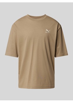 T-shirt z wyhaftowanym logo ze sklepu Peek&Cloppenburg  w kategorii T-shirty męskie - zdjęcie 174174385