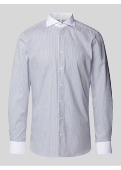Koszula biznesowa o kroju slim fit z kołnierzykiem typu cutaway ze sklepu Peek&Cloppenburg  w kategorii Koszule męskie - zdjęcie 174174435