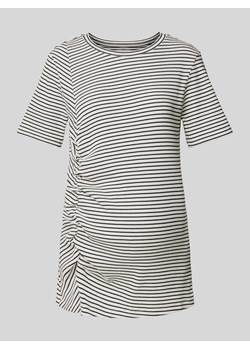 T-shirt ciążowy z marszczeniem model ‘VALERY’ ze sklepu Peek&Cloppenburg  w kategorii Bluzki ciążowe - zdjęcie 174174616