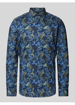 Koszula biznesowa o kroju body fit z kołnierzykiem typu kent ze sklepu Peek&Cloppenburg  w kategorii Koszule męskie - zdjęcie 174174689