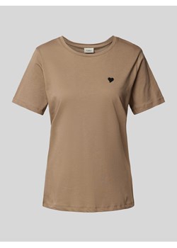 T-shirt z wyhaftowanym motywem model ‘heart’ ze sklepu Peek&Cloppenburg  w kategorii Bluzki damskie - zdjęcie 174174696