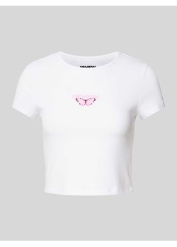 T-shirt krótki z nadrukiem z motywem ze sklepu Peek&Cloppenburg  w kategorii Bluzki damskie - zdjęcie 174174718