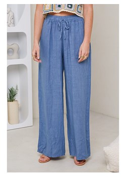 Rodier Lin Lniane spodnie w kolorze niebieskim ze sklepu Limango Polska w kategorii Spodnie damskie - zdjęcie 174175137