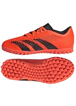 Buty piłkarskie adidas Predator Accuracy.4  GW7086 pomarańczowe pomarańcze i czerwienie ze sklepu ButyModne.pl w kategorii Buty sportowe dziecięce - zdjęcie 174175226