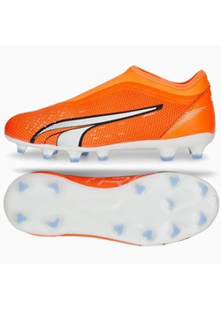 Buty piłkarskie Puma Ultra Match Ll FG/AG  107229 01 pomarańczowe pomarańcze i czerwienie ze sklepu ButyModne.pl w kategorii Buty sportowe dziecięce - zdjęcie 174175228