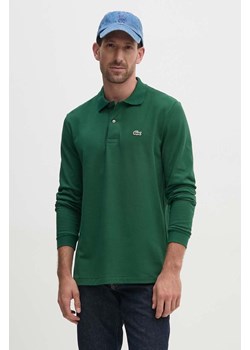 Lacoste longsleeve bawełniany L1312 132 kolor zielony gładki L1312.032-032 ze sklepu PRM w kategorii T-shirty męskie - zdjęcie 174175557