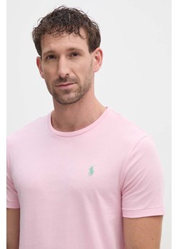 Polo Ralph Lauren t-shirt bawełniany kolor różowy 710671438 ze sklepu PRM w kategorii T-shirty męskie - zdjęcie 174175728