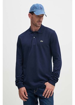 Lacoste longsleeve bawełniany kolor granatowy gładki L1312.166-166 ze sklepu PRM w kategorii T-shirty męskie - zdjęcie 174175738