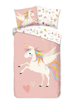 Good Morning Komplet pościeli &quot;Unicorn&quot; w kolorze jasnoróżowym ze wzorem ze sklepu Limango Polska w kategorii Pościel dziecięca - zdjęcie 174177409
