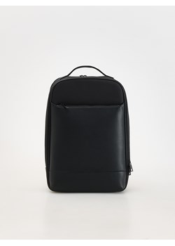 Reserved - Pojemny plecak z imitacji skóry - czarny ze sklepu Reserved w kategorii Plecaki - zdjęcie 174178447