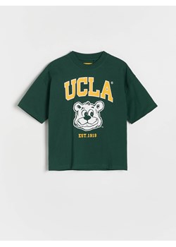 Reserved - T-shirt oversize - zielony ze sklepu Reserved w kategorii T-shirty chłopięce - zdjęcie 174178475