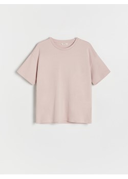 Reserved - Gładki t-shirt - beżowy ze sklepu Reserved w kategorii Bluzki dziewczęce - zdjęcie 174180618