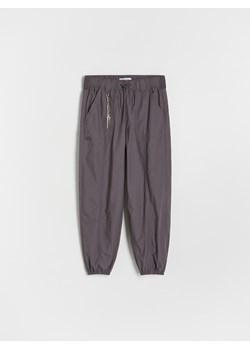 Reserved - Bawełniane spodnie parachute - ciemnoszary ze sklepu Reserved w kategorii Spodnie dziewczęce - zdjęcie 174180919