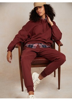 Spodnie damskie dresowe bordowe Foxie 604/ Megan 604 ze sklepu Big Star w kategorii Spodnie damskie - zdjęcie 174182946