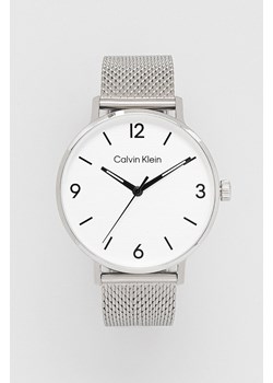 Calvin Klein zegarek męski kolor srebrny 25200433 ze sklepu ANSWEAR.com w kategorii Zegarki - zdjęcie 174280945