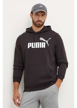 Puma bluza męska kolor czarny z kapturem z nadrukiem ze sklepu ANSWEAR.com w kategorii Bluzy męskie - zdjęcie 174281748