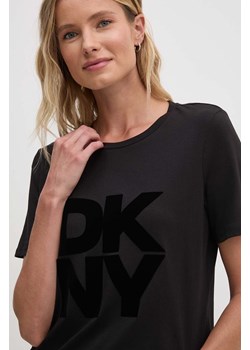 Dkny t-shirt bawełniany damski kolor czarny D2G4A221 ze sklepu ANSWEAR.com w kategorii Bluzki damskie - zdjęcie 174284479