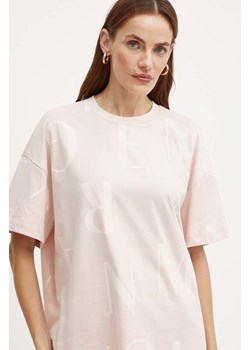Armani Exchange t-shirt bawełniany damski kolor różowy 6DYT14 YJ7VZ ze sklepu ANSWEAR.com w kategorii Bluzki damskie - zdjęcie 174284487