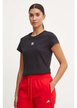 adidas Originals t-shirt bawełniany 0 damski kolor czarny IW5707 ze sklepu ANSWEAR.com w kategorii Bluzki damskie - zdjęcie 174284517