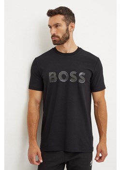 Boss Green t-shirt męski kolor czarny z nadrukiem 50519365 ze sklepu ANSWEAR.com w kategorii T-shirty męskie - zdjęcie 174284676